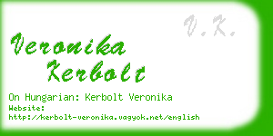 veronika kerbolt business card